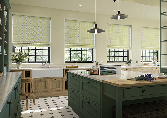 Opulent Scallop, Pistachio - Twist&Fit Roman Blind - Image 6